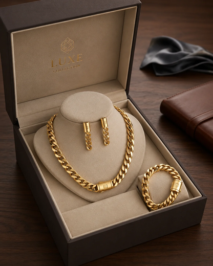 Cuban Link Jewelry Set
