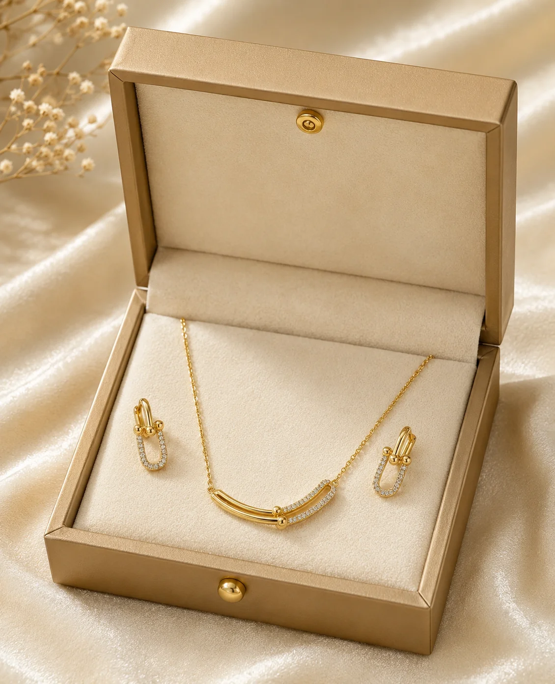 Pavé Link Jewelry Set