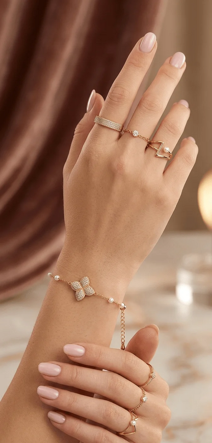 Butterfly Charm Adjustable Bracelet
