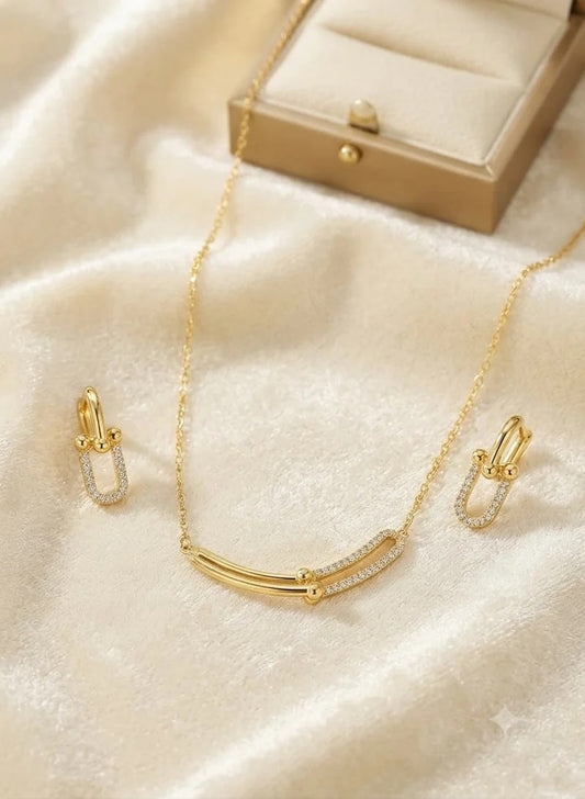Pavé Link Jewelry Set