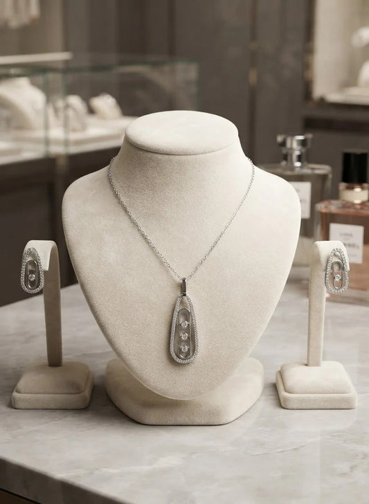 Elegant Silver Jewelry Set