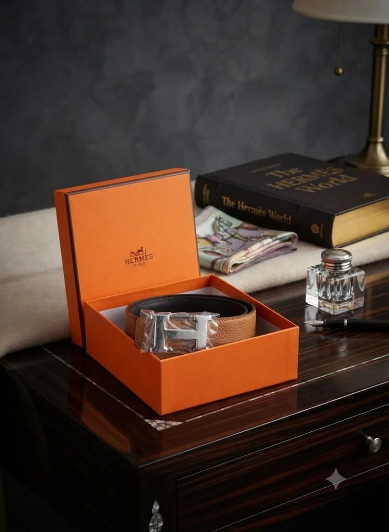 Hermes Reversible Leather Belt