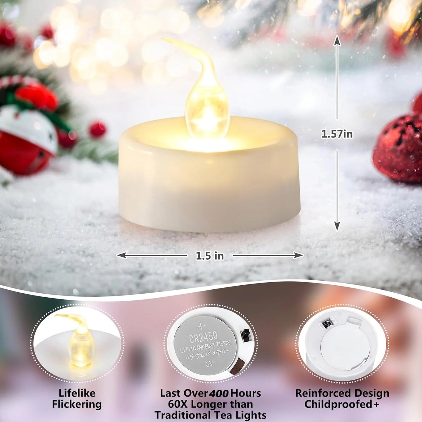 Gold LED Tea Lights
