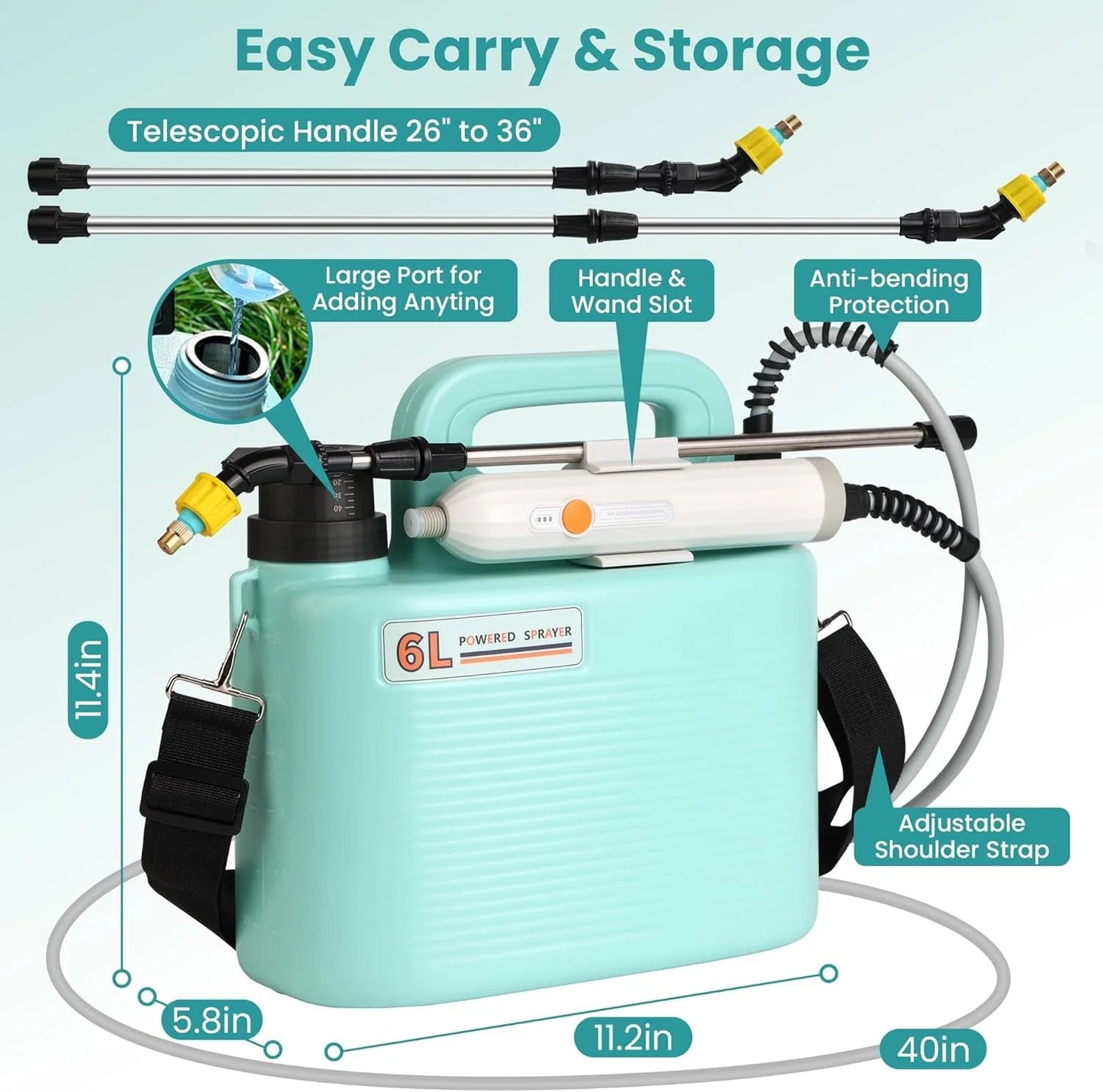 Electric Garden Sprayer 6L Ⓢ