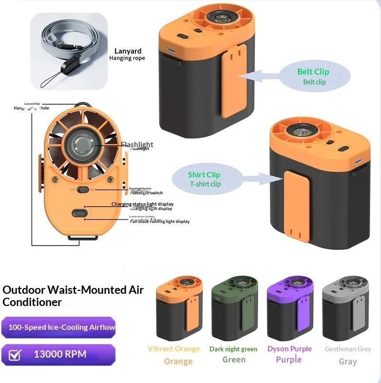 Portable Waist Clip Fan
