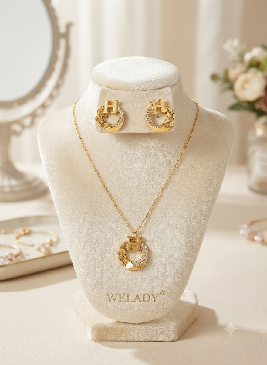 Welady Gold Jewelry Set