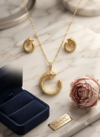 Welady Pavé Jewelry Set