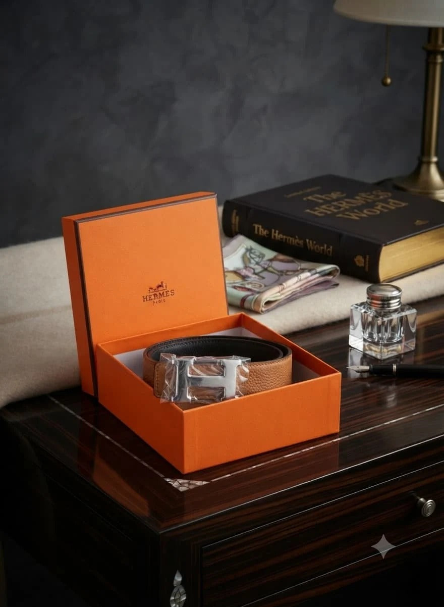 Hermes Reversible Leather Belt
