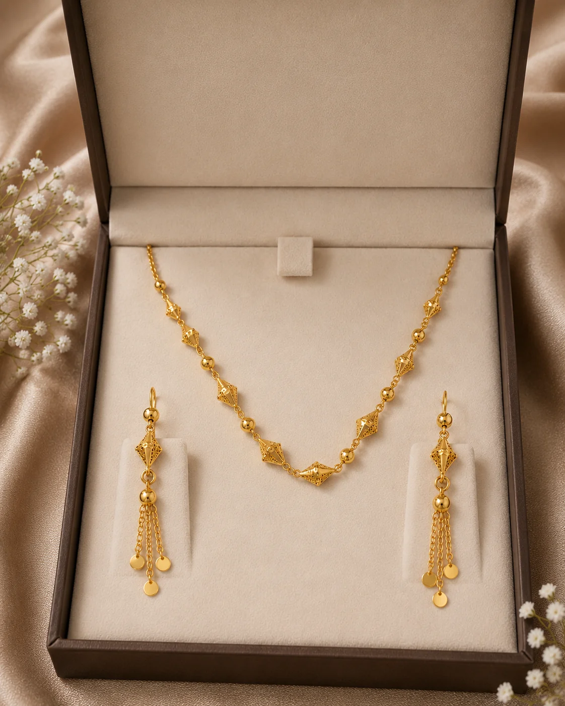 Elegant Bead Necklace Set