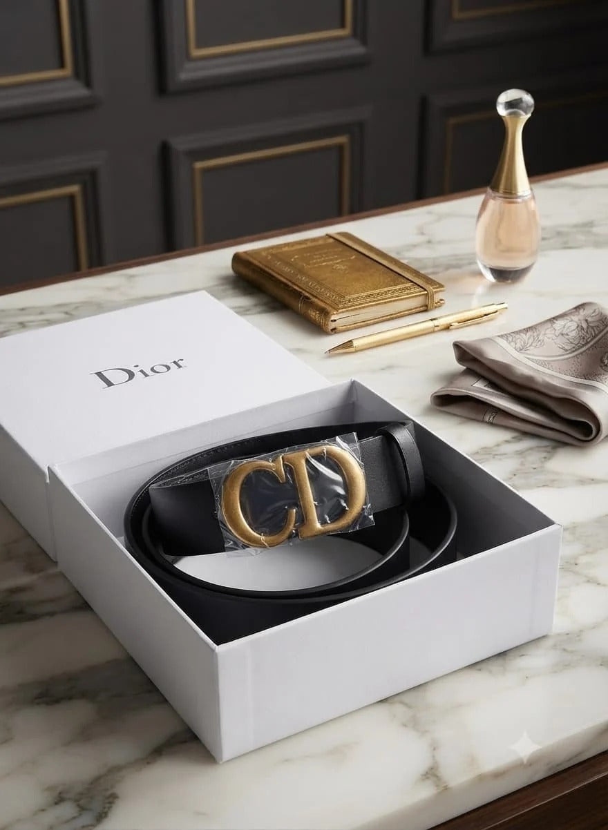 Dior CD Leather Belt