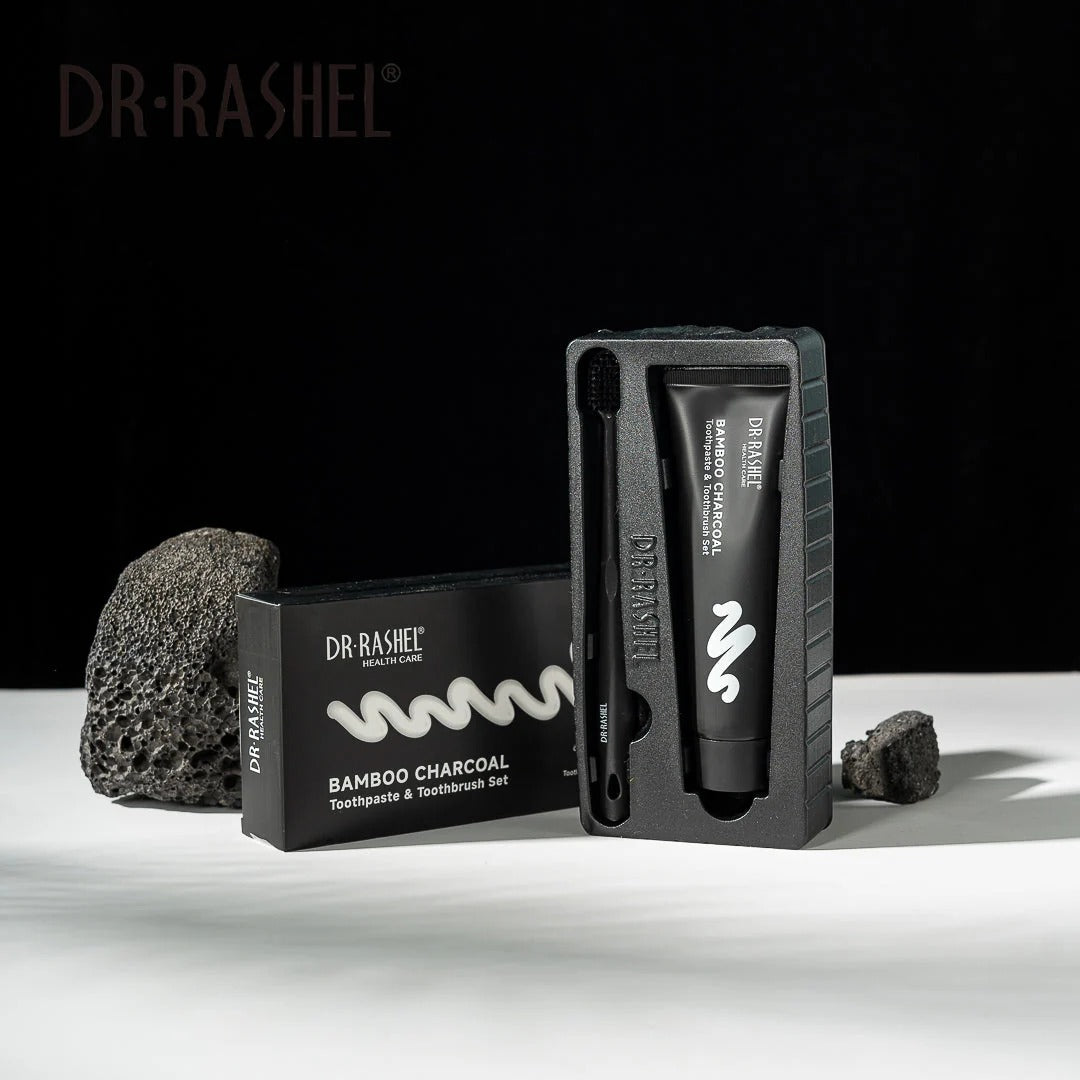 DR. RASHEL HEALTH CARE Bamboo Charcoal Toothpaste & Toothbrush