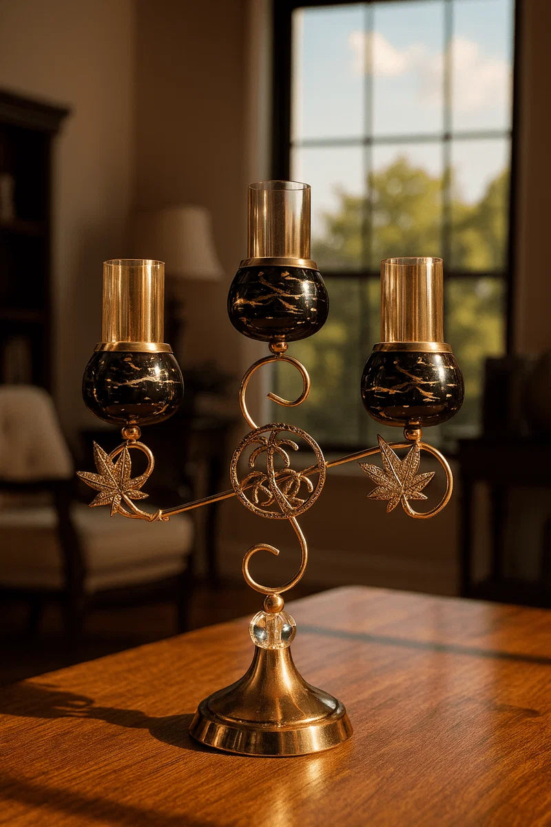 Luxury 3-Head Candle Holder Ⓢ
