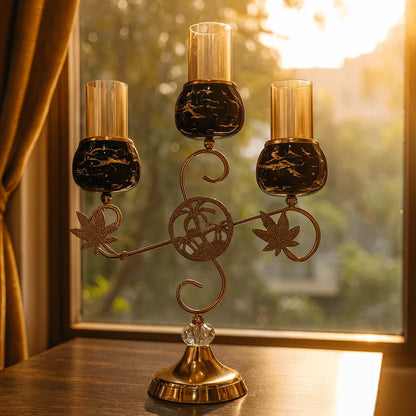 Luxury 3-Head Candle Holder Ⓢ